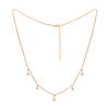Stern & Punkt Charm Gold Vermeil Halskette -925 Sterlingsilber