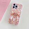 Lovely Pink Bow Pearl  Pattern Phone Case For iPhone 17 Pro 16 15 14 13 12 11 Pro Max 17 Air X XS 7 8 Plus 16E Cover For Girls