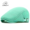 Summer Thin Mesh Beret: Breathable Duckbill Cap for Men & Women - Retro Korean Style Newsboy Sun Hat
