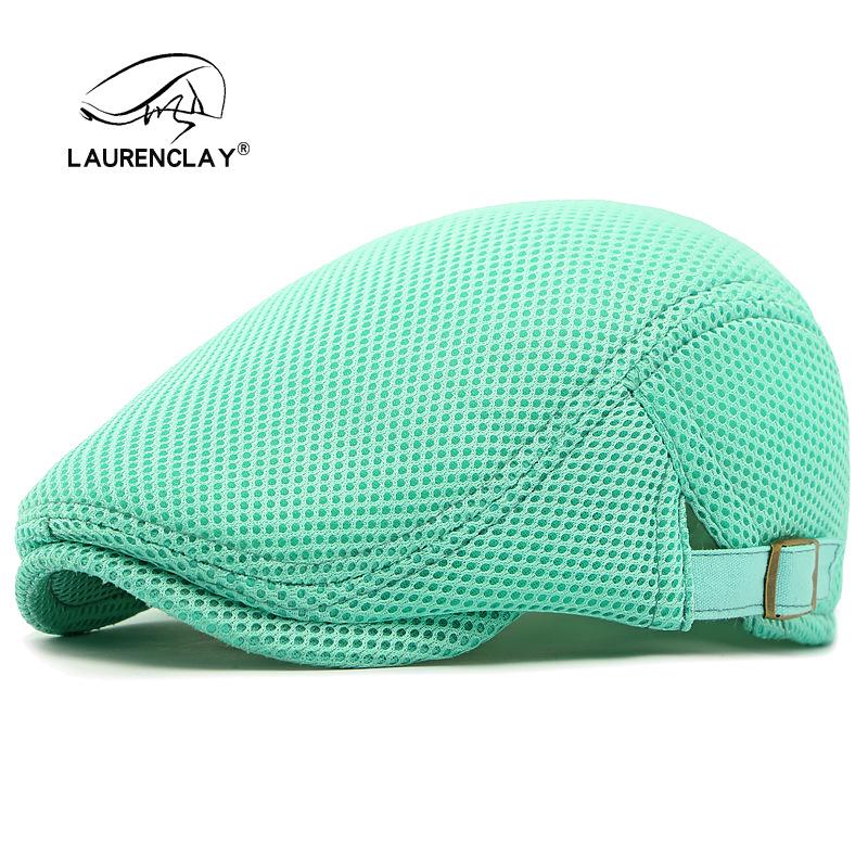 Summer Thin Mesh Beret: Breathable Duckbill Cap for Men & Women - Retro Korean Style Newsboy Sun Hat