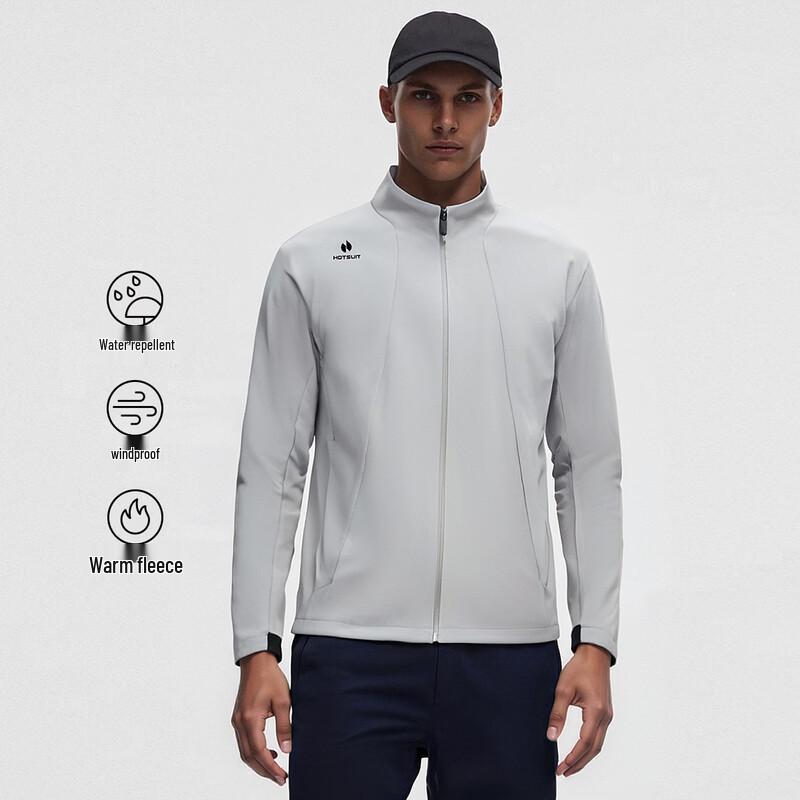HOTSUIT Men's Outdoor Windproof Fleece Lined Softshell Jacket