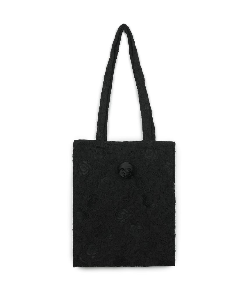 Greenbutter Rose Jacquard Bag (Black)