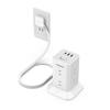 TESSAN Tower Power Strip with Slim Plug, 2m Extension Cord, 8 AC Outlets, 1 USB-C Port and 2 USB-A Ports, Multi-Outlet, Surge Protection, Master Switc