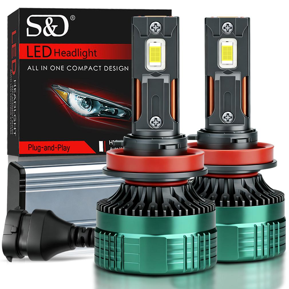 2Pcs H7 H4 Led Headlight Bulbs 6000K H1 H8 H11 Led 9005 HB3 9006 HB4 Auto Lamp High Power 140W 50000LM Canbus CSP Chips Headlamp