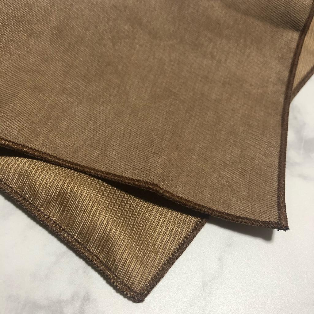 Beige [Bow Tie & Pocket Square] 2-Piece Set, Plain, Men's, One-Touch, Formal, Wedding, After-Party