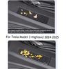 For Tesla Model 3 2024-2025 Vent Cover, Intake Grill & Air Inlet Protector Net - Front Black ABS Shield Accessory, Durable