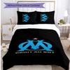 Olympique Marseille Pattern Printed 3PCS Bedding Set Soft Skin-Friendly Washable Duvet Cover & Pillowcases Set All Season Bedroom