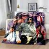 Michael Jackson Retro Druck Decken Picknickdecke Flanelldecke Weiche Gemütliche Decke Reise Decken Bettbezüge Geburtstagsgeschenk