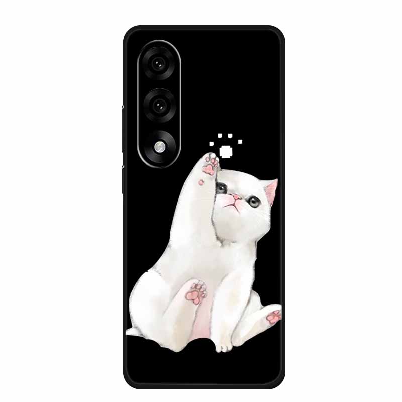 Case For OnePlus Nord 5 Case One Plus Nord 5 Nord5 Cartoon Cat Black Silicone Soft Back Cover For OnePlus Ace 5 Ultra Phone Case