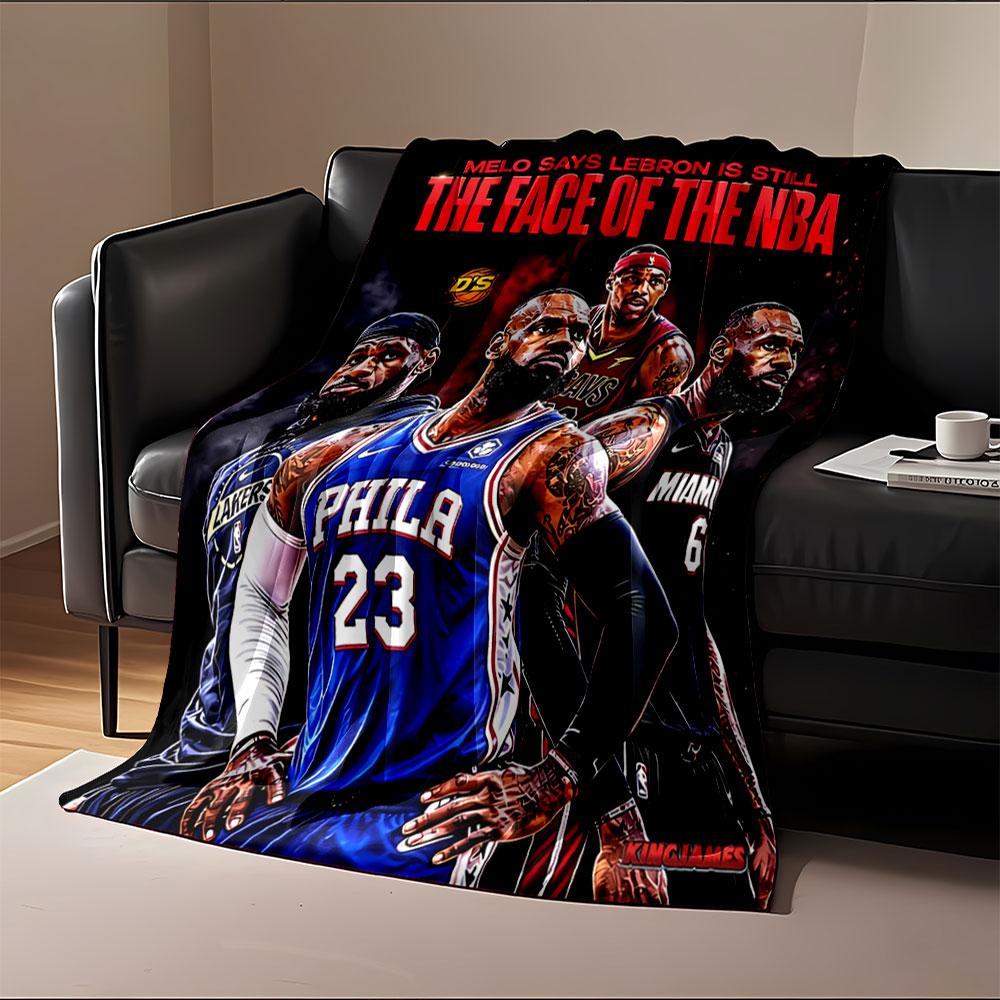 Lebron NBA Tribute Blanket for all seasons blanket lunch break throw gift