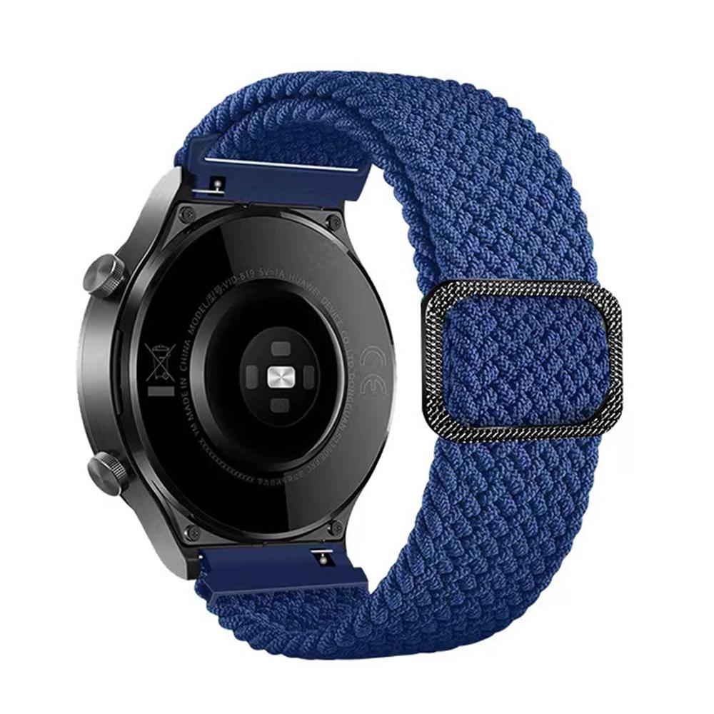 22mm 20mm Braided Nylon Loop For Garmin Active 6 5 Band Vivoactive 6 5 3/Venu2 3/Sq Sq2/Forerunner 645 55 570 255 265 Bracelet