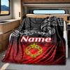Maori Style Rv Customize Your Name Blanket Comfortable Soft Lightweight Allseason Multipurpose Blanket For Travel Camping Picnics Sofa Rv Bed Living