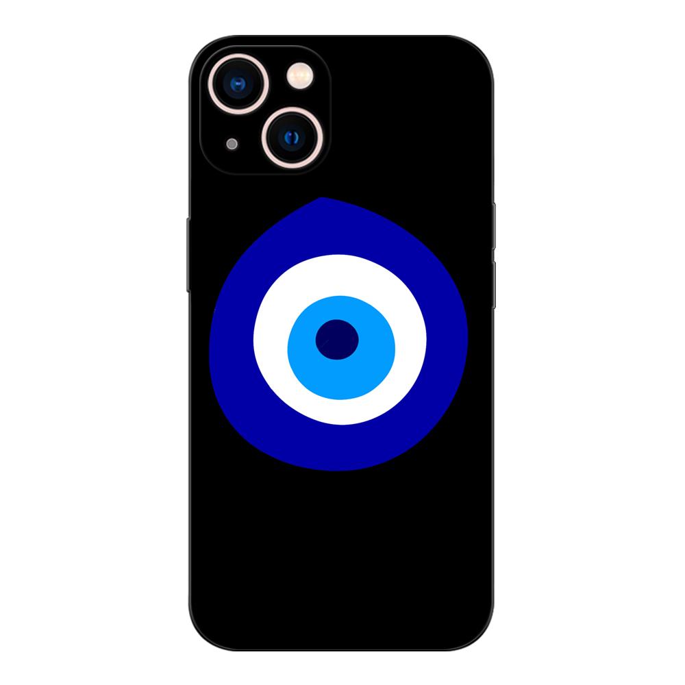 Black Tpu Case For Huawei P30 Lite P30 Pro P40 LITE E P Smart 2020 Cover Evil Eye Illustration