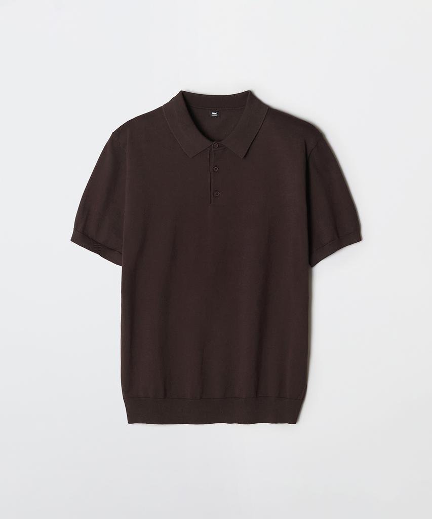 Seupao [Cotton Blend] Collared Neck Short Sleeve Knit_Spkwg25M01