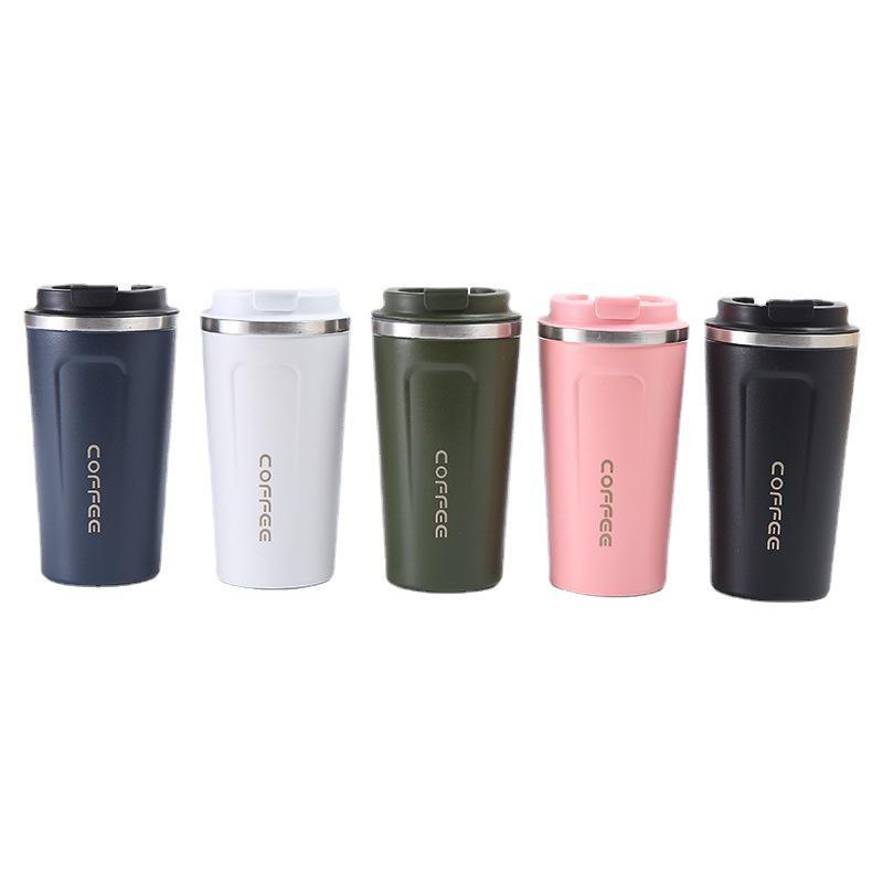 Cană de cafea din oțel inoxidabil de 380/510ML, ceașcă termică de călătorie, termoizolantă, ceașcă izolată, ceașcă de birou