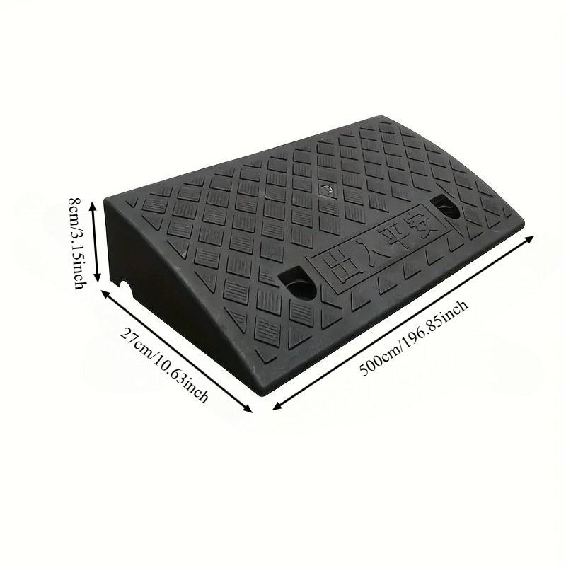 Rampa de Umbral Portátil Duradera de 3–10 cm de Altura, Superficie Antideslizante para Coche, Motocicleta, Silla de Ruedas, Mascotas, Umbral de Puerta, Acceso a Bordillo