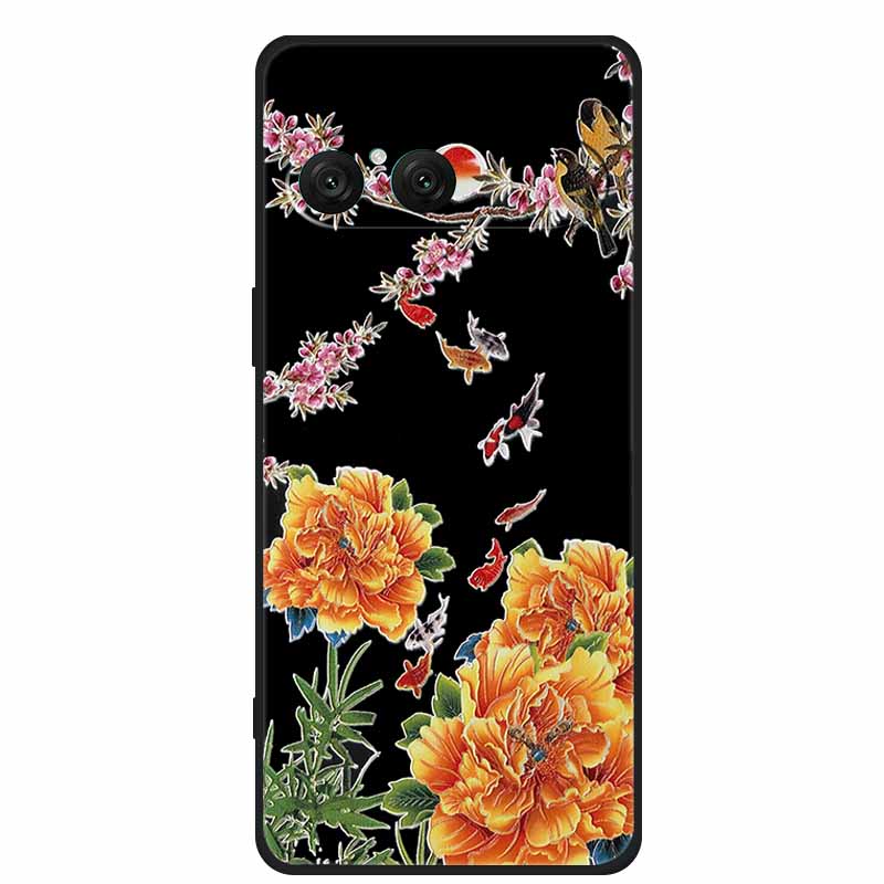 3D Emboss Case For Sony Xperia 10 VII 5G Phone Case Flowers Silicone Soft Coque Funda For Sony Xperia 10 VII Back Cover Case Bag
