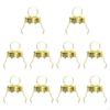 100 Pieces Christmas Ball Gold Hangers for Holiday Parties Indoor Home