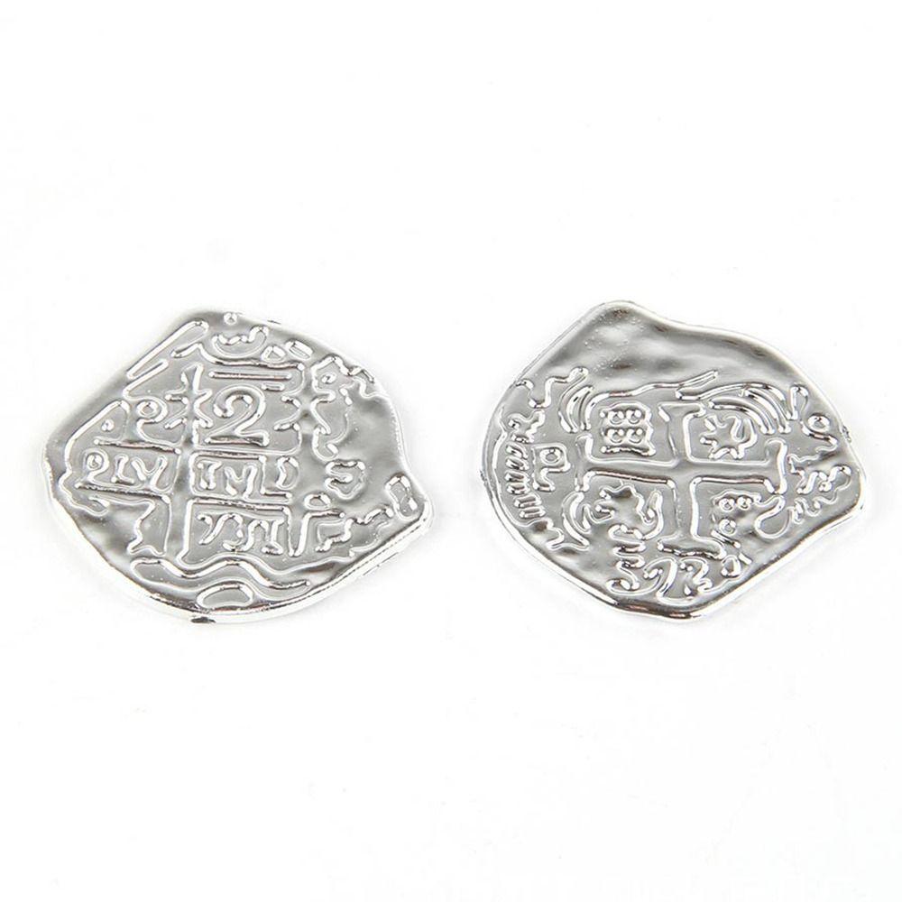 100Pcs Creative Bronze Roman Pirate Gold Coin Halloween Pirate Treasure Coins Plastic Game Currency Toys Party Supplies