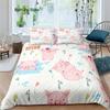 Cartoon Lief Varken Dekbedovertrek Set Kawaii Dieren Beddengoed Set King Microfiber Boerderij Wilde Dieren Thema Dekbedovertrek Kussensloop
