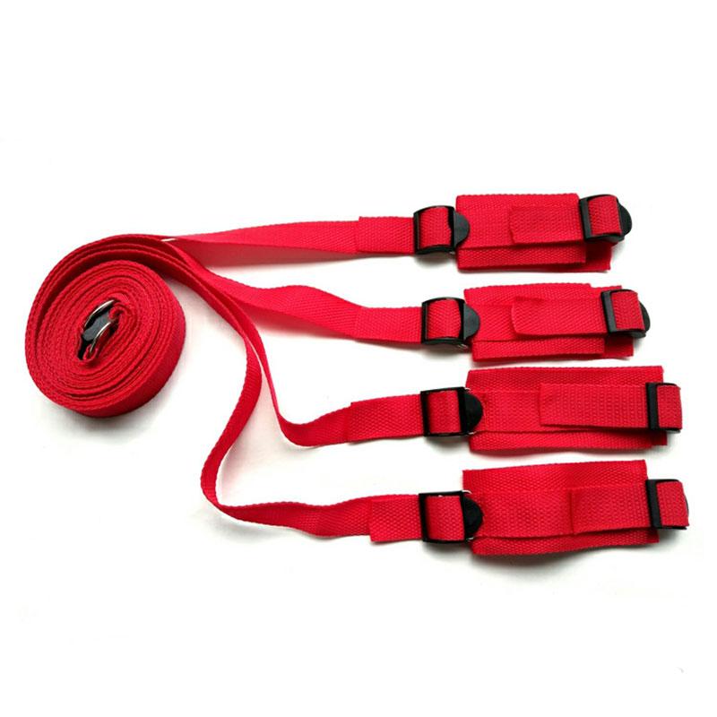 Adult Sex Products Erotic Bondage Bed Games BDSM Sex Bondage Set Women Handcuffs Ankle Cuff Restraints Sex Toys for Couples