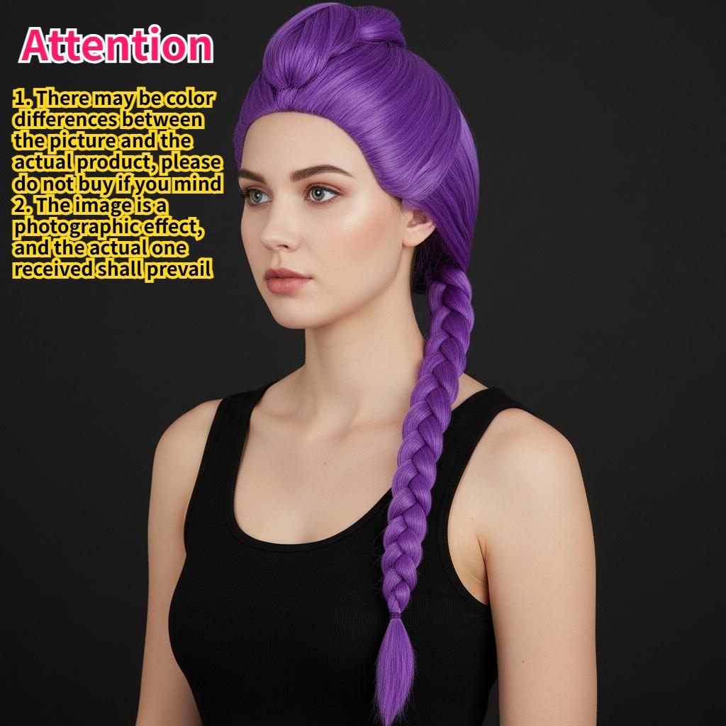 Syntetický parochňa Anime Rumi Mira Zoe - Detský kostým Lovca démonov pre dievčatá, Rekvizita na Cosplay & Tematické večierky