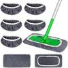 Reusable Mop Pads Wet and Dry Flat Swiffer Mop Cover 8 Pack Washable Swiffer Pads for Surface/Hardwood Floor Cleaning
