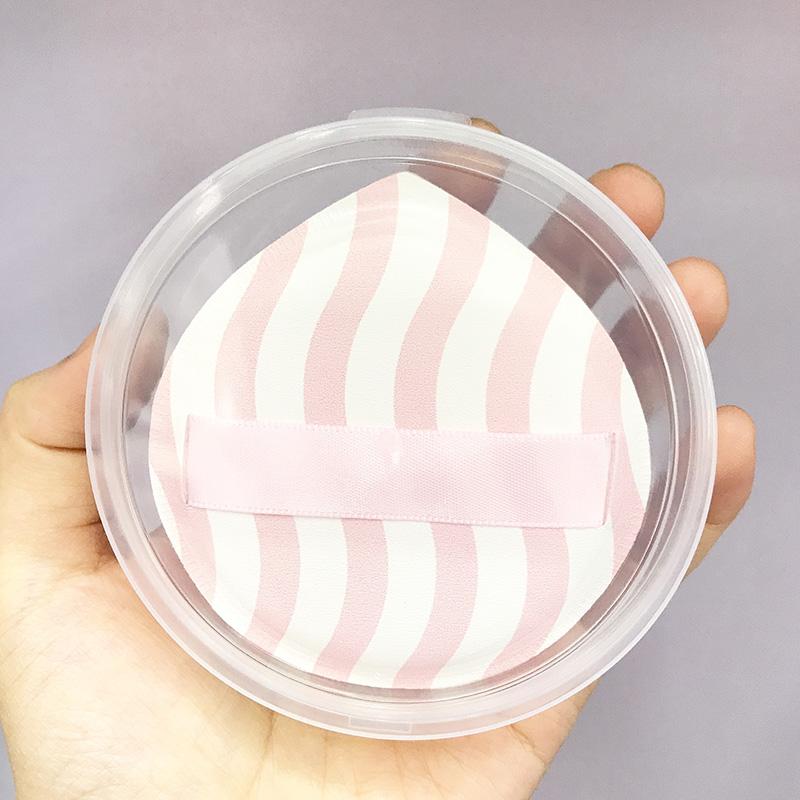 Set di spugnette cosmetiche con cuscino d'aria e contenitore per il trucco, spugna per zucchero filato, morbida pelle, clip, strumenti per uso asciutto e bagnato