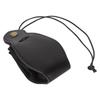 Sac de Rangement pour Dés en Cuir PU Pochette à Cordon Portable Fait Main Plateau Sac à Dés Noir