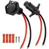 Trolling Motor Plug and Receptacle 12V-24V 8 Gauge 2 Wire,Professional Waterproof Trolling Motor Quick Connect Kit Compatible with Minn Kota Boat