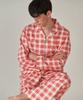 [IRUSIDA] Pure Cotton Basic Red Check Set Men's Pajamas [Shipped from Korea] 100% Authentic