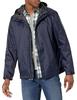Mid-season Jacket Hooded Jacket Raincoat Navy Blue