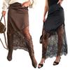 Spring New Women's Clothing Sexy Lace Splicing Medium and Long Skirt, Hip Wrap Skirt