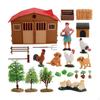 Farm Animals Figures Set Barn Toys Lifelike Educational Toy for Kids Preschool