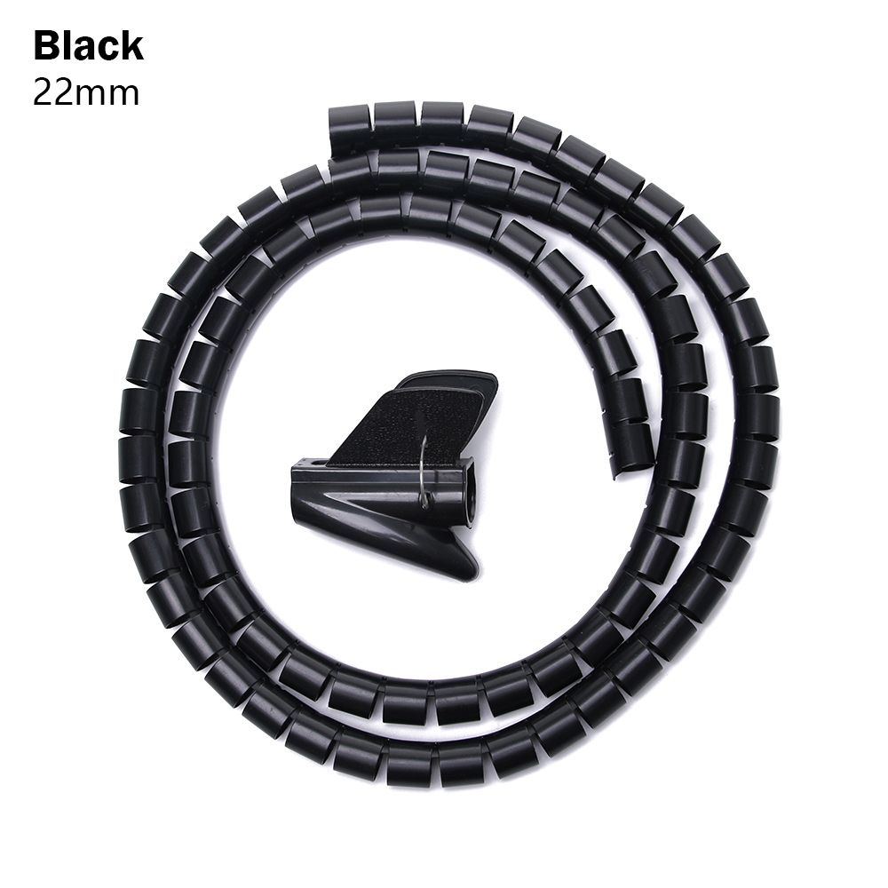 HDPE Wrap Clip Management  Flexible Spiral Tube Cable Holder Cord Protector Wire Organizer