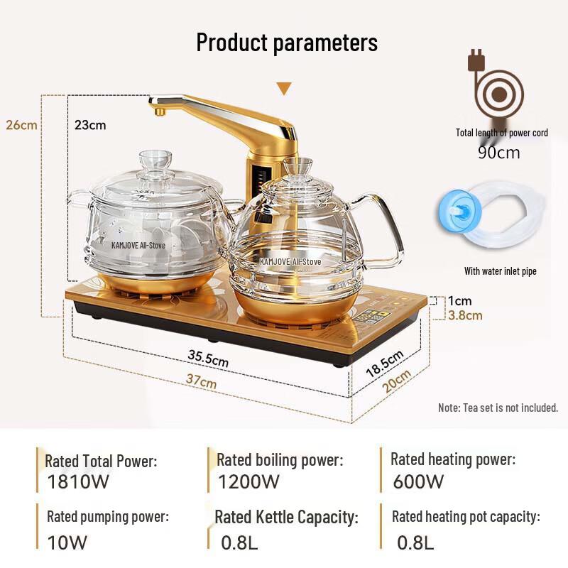 KAMJOVE Smart Automatic Tea Kettle CN plug (adapter included)
