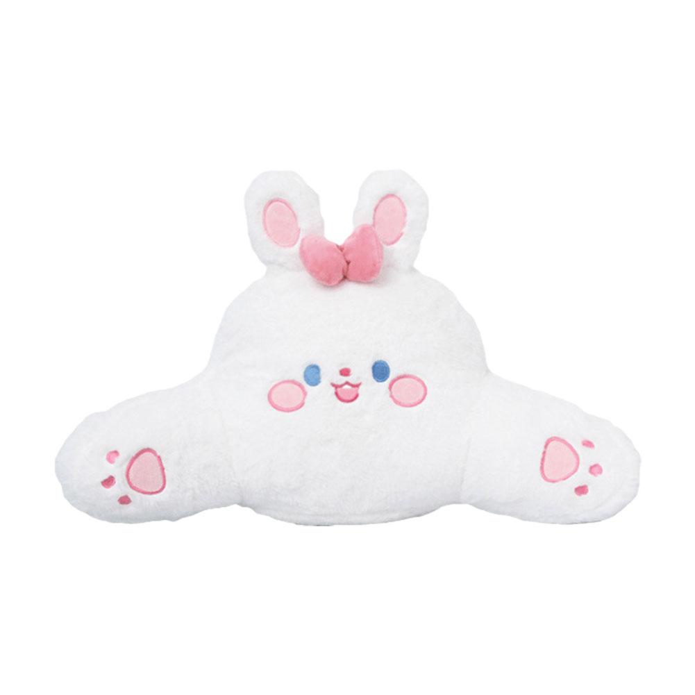 Car Neck Pillow Cute Plush Cartoon Bowknot Bear Travel Rest Cushion Neck Pillow Headrest Kawaii Car Interior Accessories