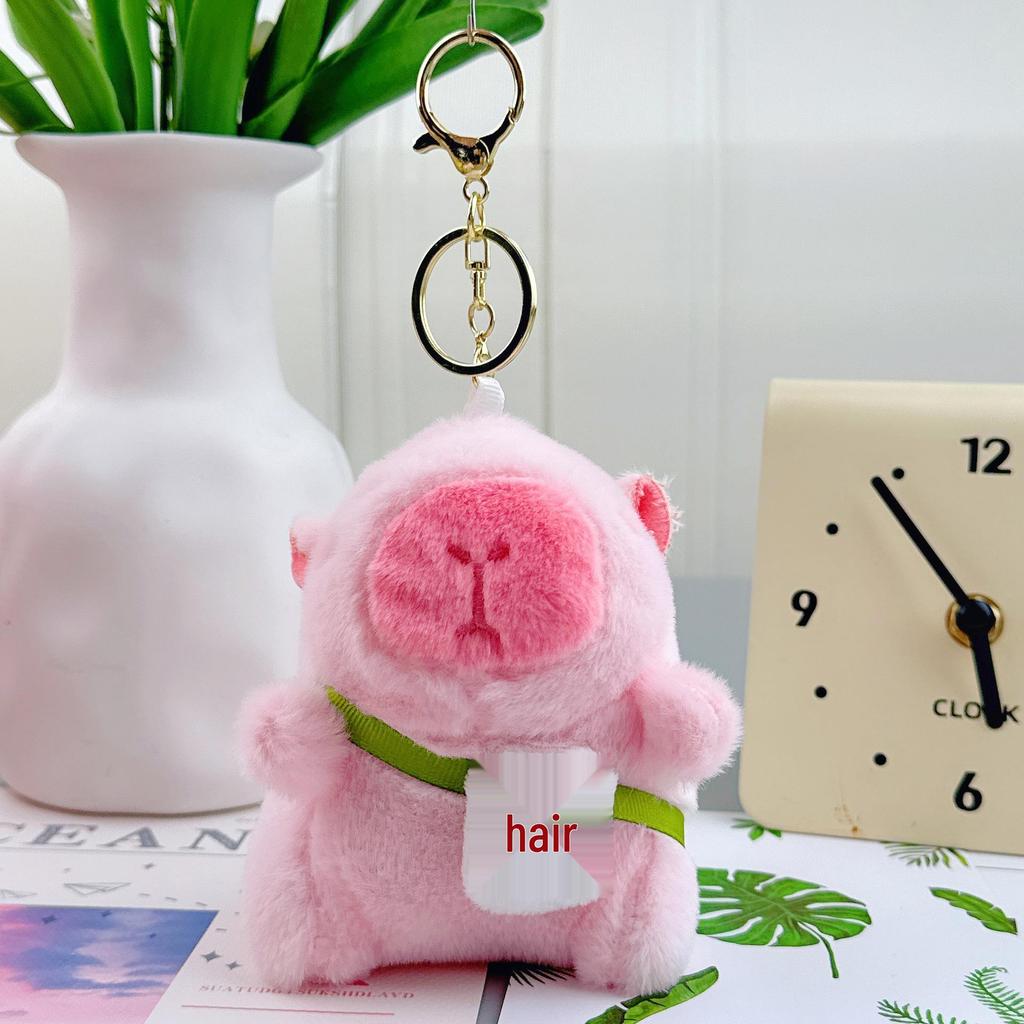 Capybara Anhänger Plüsch Schlüsselanhänger - Geburtstagsgeschenk Stoffpuppe