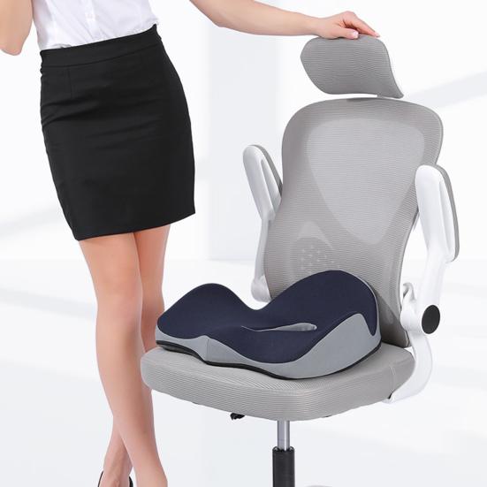 Ergonomic Buttocks Cushion Hemorrhoid Seat Pad U-shaped Tailbone Pressure Relief Memory Foam Support Soft Slow Rebound Comfortable Seating