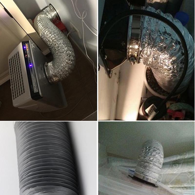 100-150mm Langer Flansch-Kanalventilator-Schlauchverbinder Luftbelüftungsadapter für Dunstabzugshaube Lüfterrohr Anschluss Abluftauslass