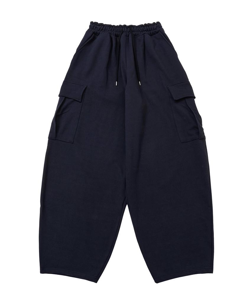 LXT Cotton Heavyweight Big Wide Balloon Cargo Sweatpants [Navy]