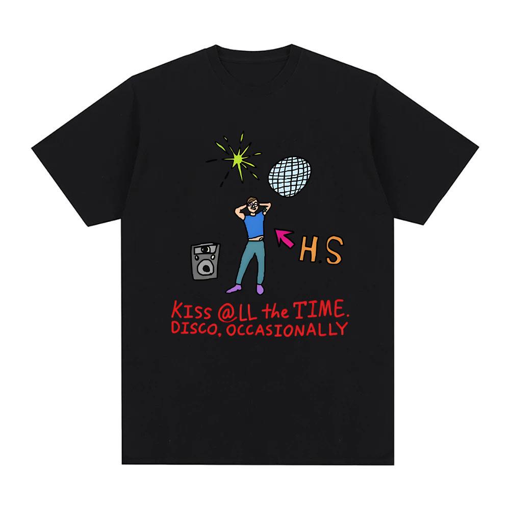 Kiss All The Time Disco Occasionnellement Unisexe classique T-shirt Classique HarryStyle 100%Coton T-shirt Vêtements Féminins Vêtements Anime