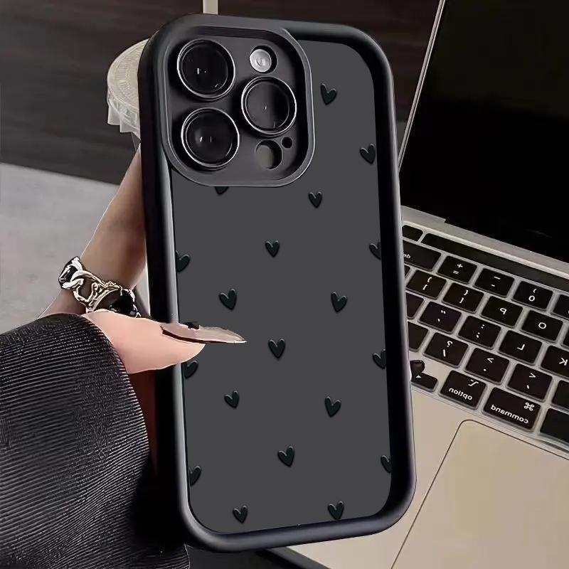 Personalized phone case iphone16pro For iPhone 16 15 Pro Max 16 Plus 14 13 12 11pro Love Heart Soft Shockproof Cover