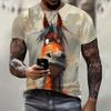 Tricou amuzant cu imprimeu de măgar 3D pentru bărbați, la tendința de stradă, îmbrăcăminte hip hop, ocazional, tricou cu mânecă scurtă, cu mânecă scurtă, la modă, topuri libere de vară