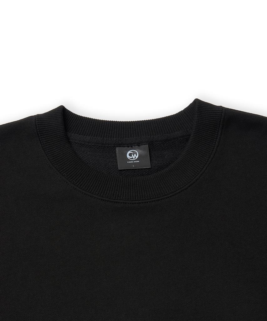 CAMEL WORK Small Logo Sweatshirt (Black)