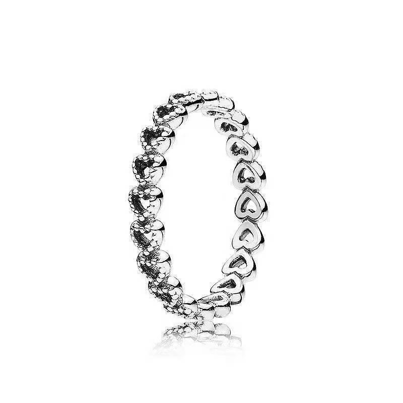 Love V-shaped Ring S925 Silver Shell Ring, Five-petaled Flower with Diamonds, Epoxy Star Ring.