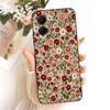 Liquid Silicone Soft Back Cover For Tecno Spark GO 3 GO3 KN3 Phone Case Luxury Girly Flower Butterfly Bow Painting Casing