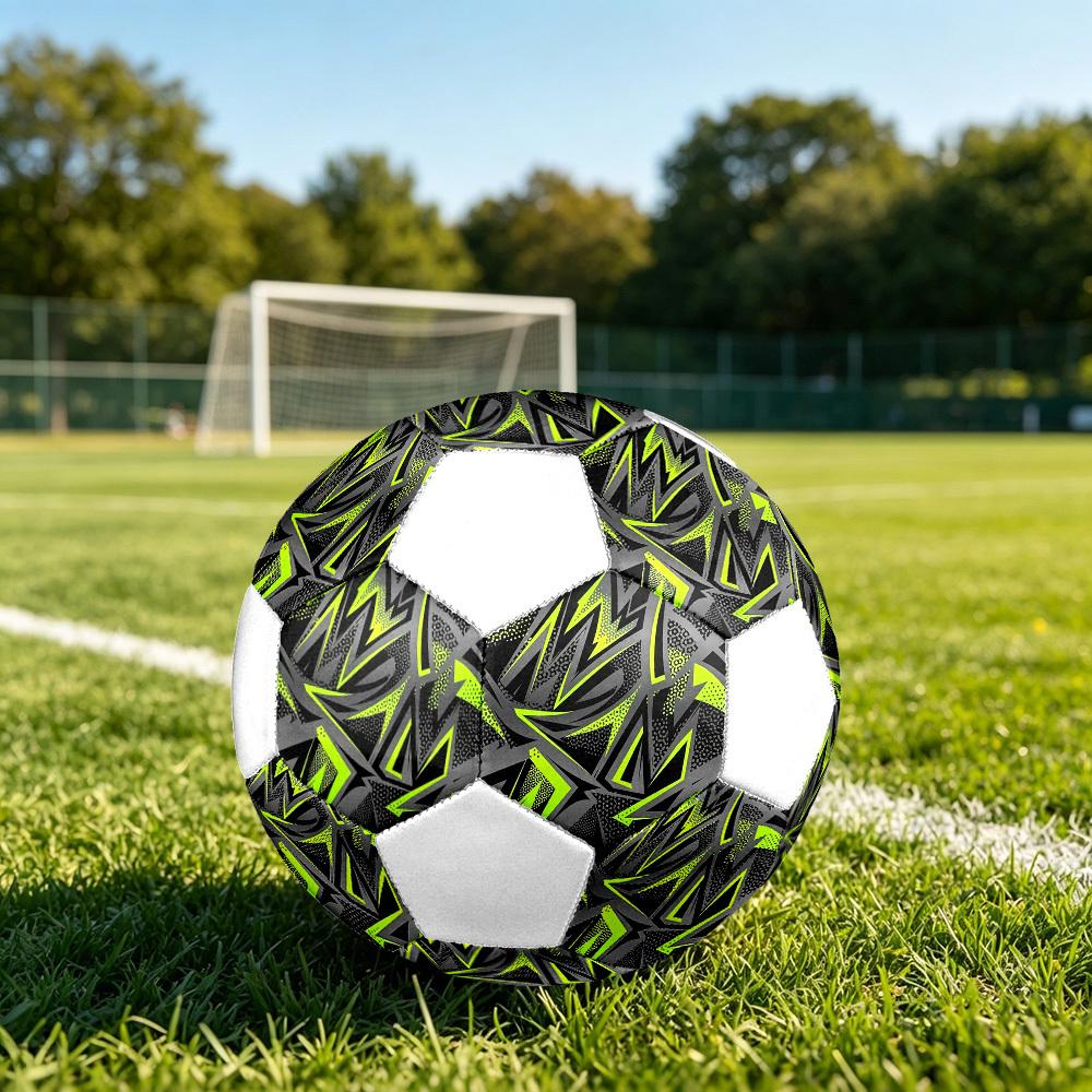 1pc Abstract Neon Lightweight PVC Training Soccer Ball, Size 5, Suitable for Indoor and Outdoor TrainingGift y60362