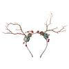 Joli Serre-tête Branche d'arbre Bois de renne pour Cheveux Femmes Photographie Maquillage Serre-tête pour Fête de Noël Accessoires de Cheveux