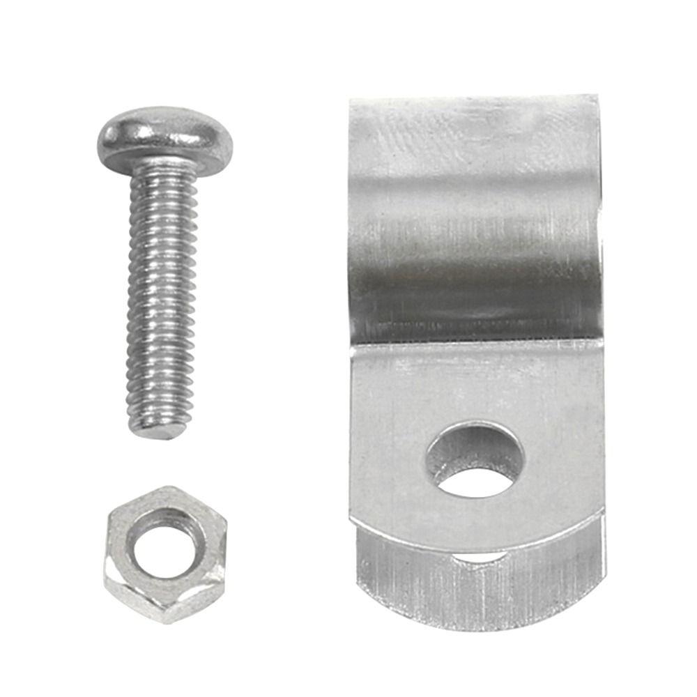1Pcs with Screws Nuts Grounding Clip Fastening Hardware Pipe Buckle Durable Hose Clamp